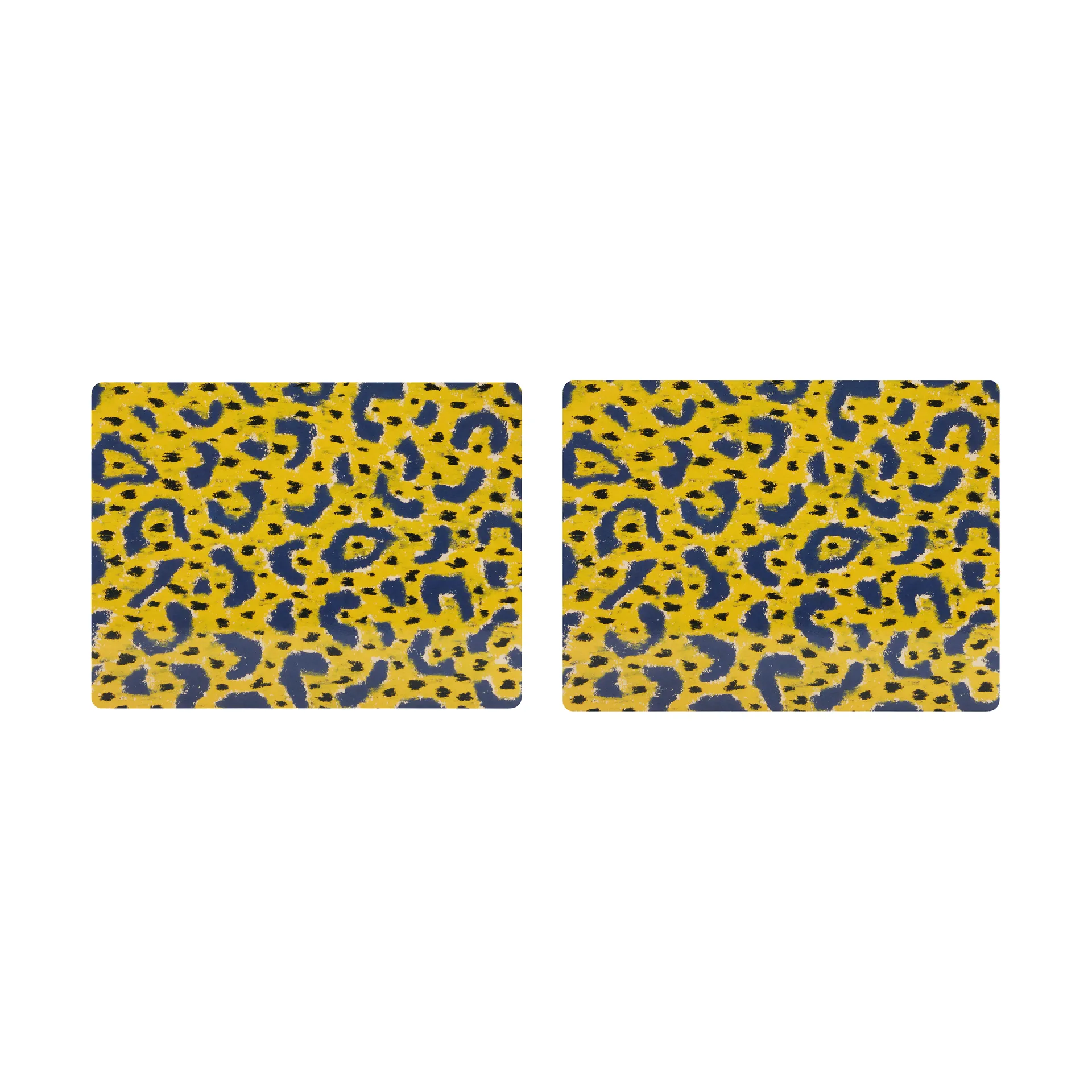 Individual de mesa Monster 30x40 cm 2 un., Ochre yellow-grey-black Hem