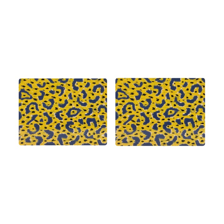 Individual de mesa Monster 30x40 cm 2 un. - Ochre yellow-grey-black - Hem