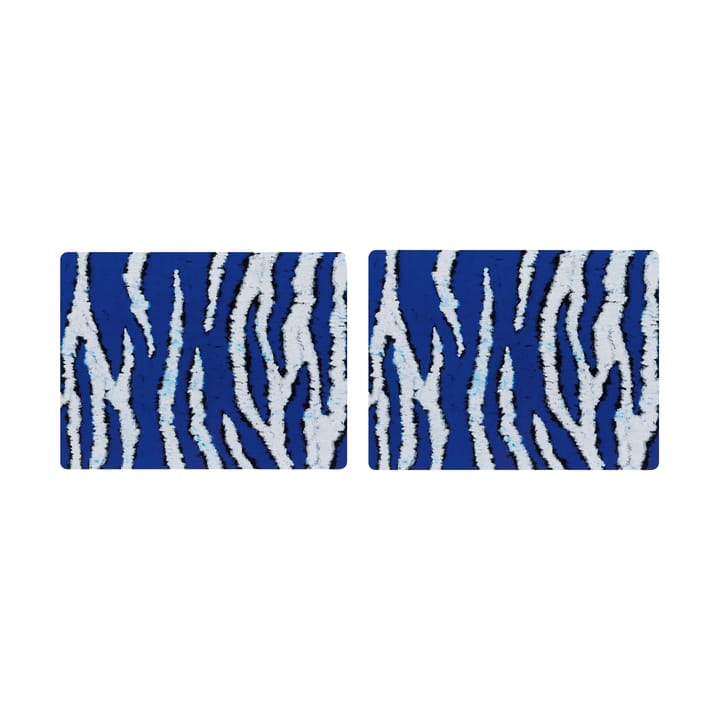 Individual de mesa Monster 30x40 cm 2 un. - Ultramarine blue-white - Hem