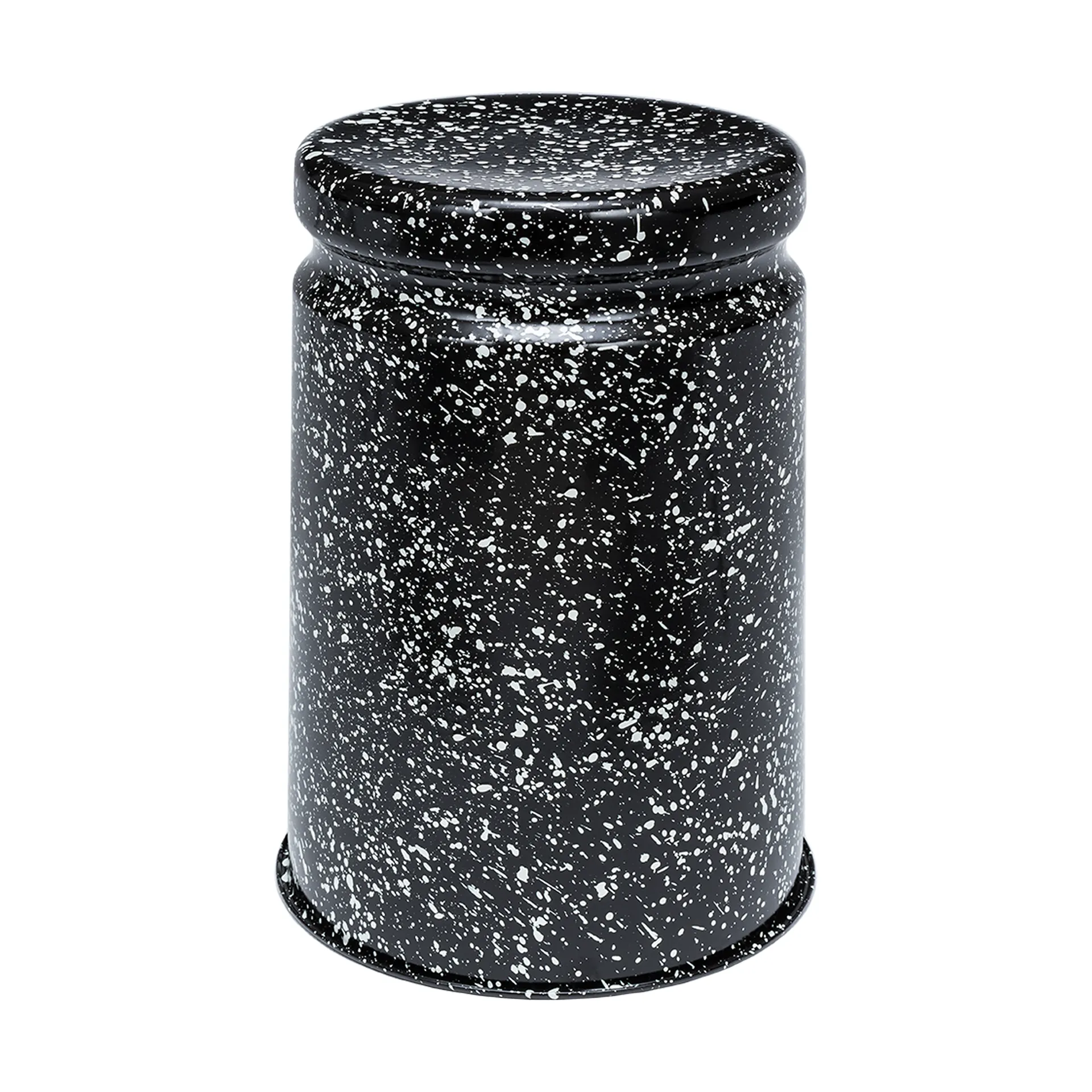 Last banco redondo Ø32x44 cm, Black-white splatter Hem