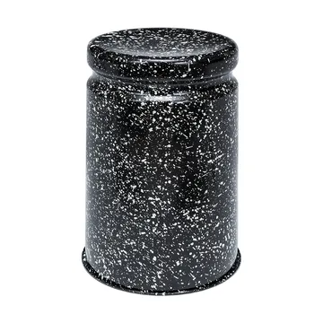 Last banco redondo Ø32x44 cm - Black-white splatter - Hem