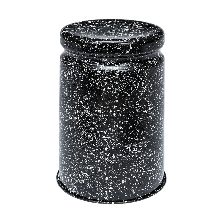 Last banco redondo Ø32x44 cm - Black-white splatter - Hem