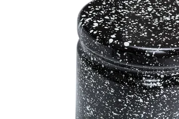 Last banco redondo Ø32x44 cm - Black-white splatter - Hem