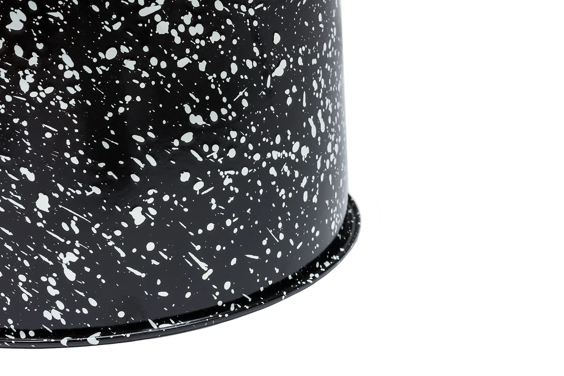 Last banco redondo Ø32x44 cm, Black-white splatter Hem