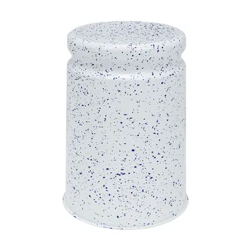 Last banco redondo Ø32x44 cm - White-blue splatter - Hem