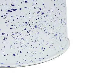 Last banco redondo Ø32x44 cm - White-blue splatter - Hem