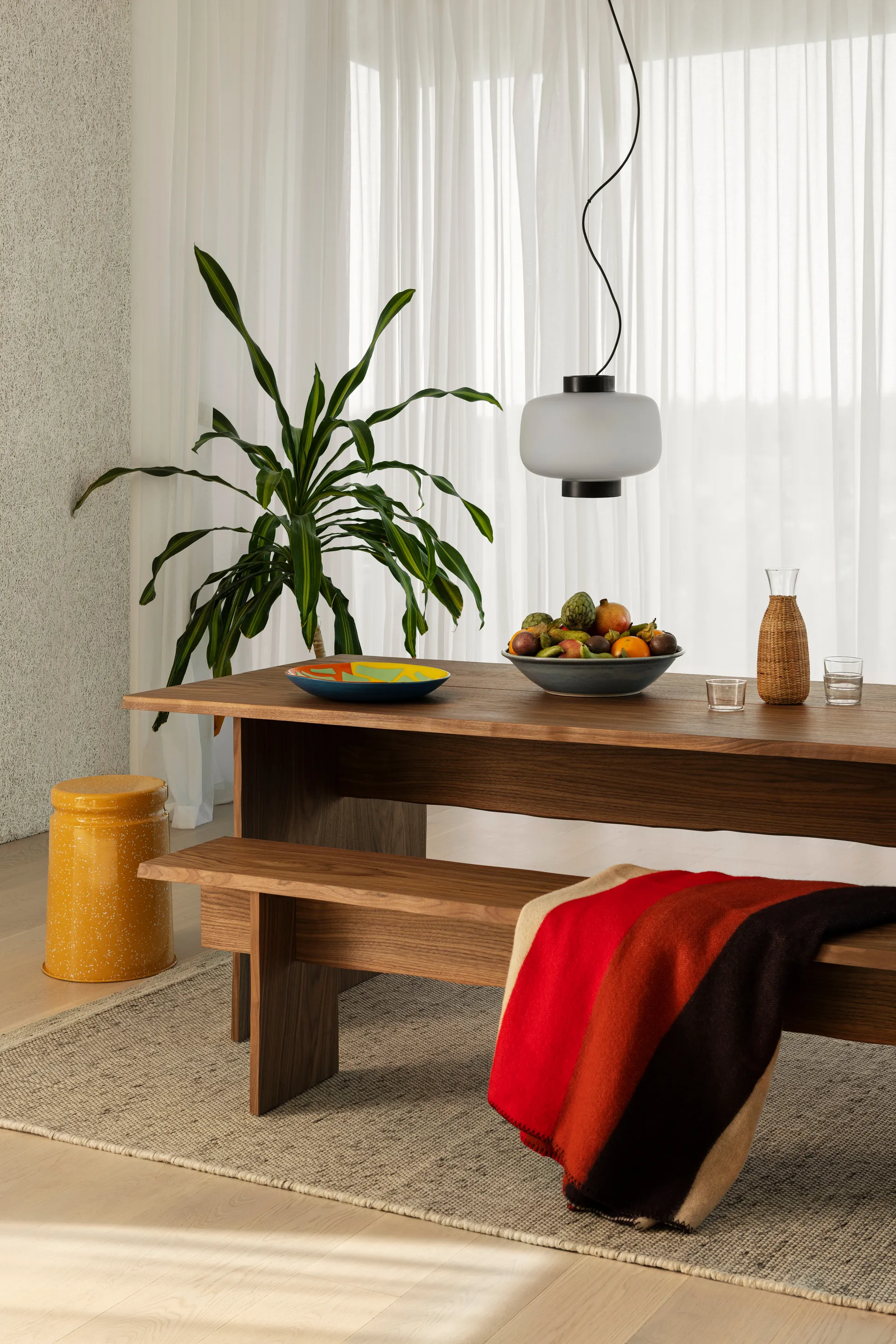 Mesa de jantar Bookmatch 220 cm, Nogueira Hem