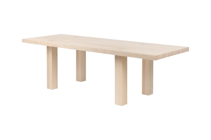 Mesa de jantar Max com bancos 250 cm, Freixo Hem