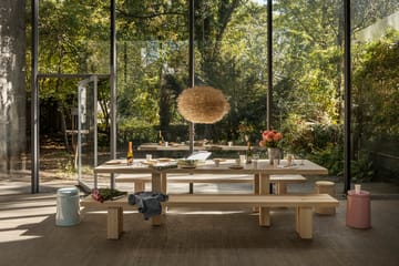Mesa de jantar Max com bancos 250 cm - Freixo - Hem