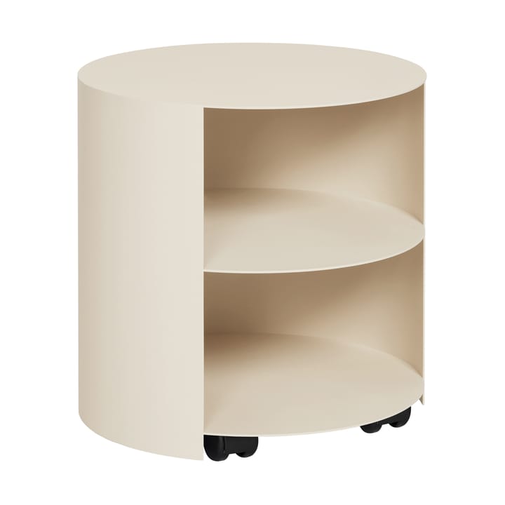 Mesa lateral Hide Ø38x41 cm - Light ivory textured - Hem