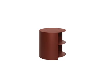 Mesa lateral Hide Ø38x41 cm - Red brown textured - Hem