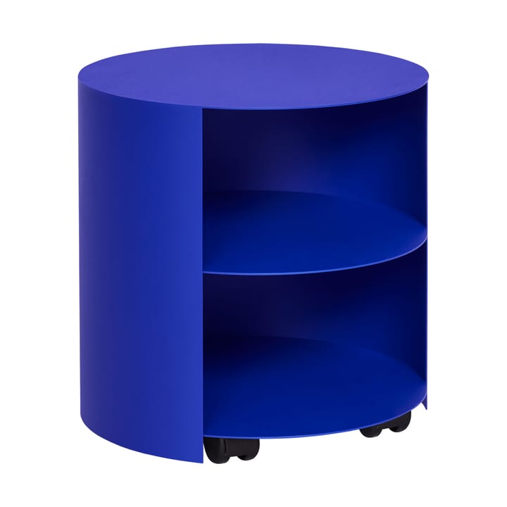 Mesa lateral Hide Ø38x41 cm - Ultramarine blue textured - Hem