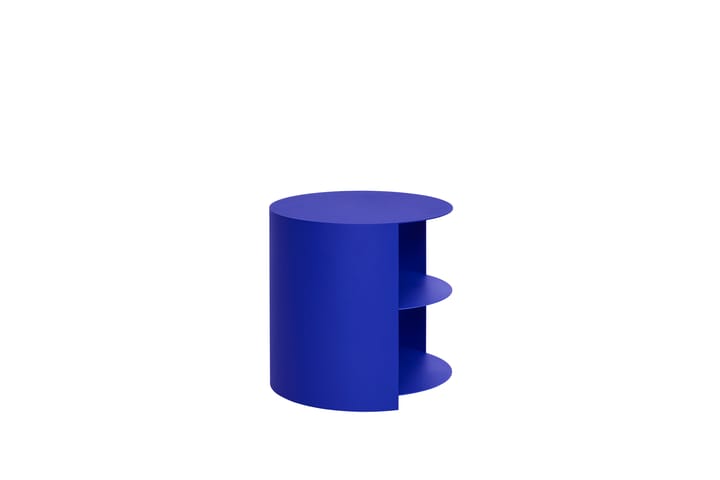 Mesa lateral Hide Ø38x41 cm, Ultramarine blue textured Hem