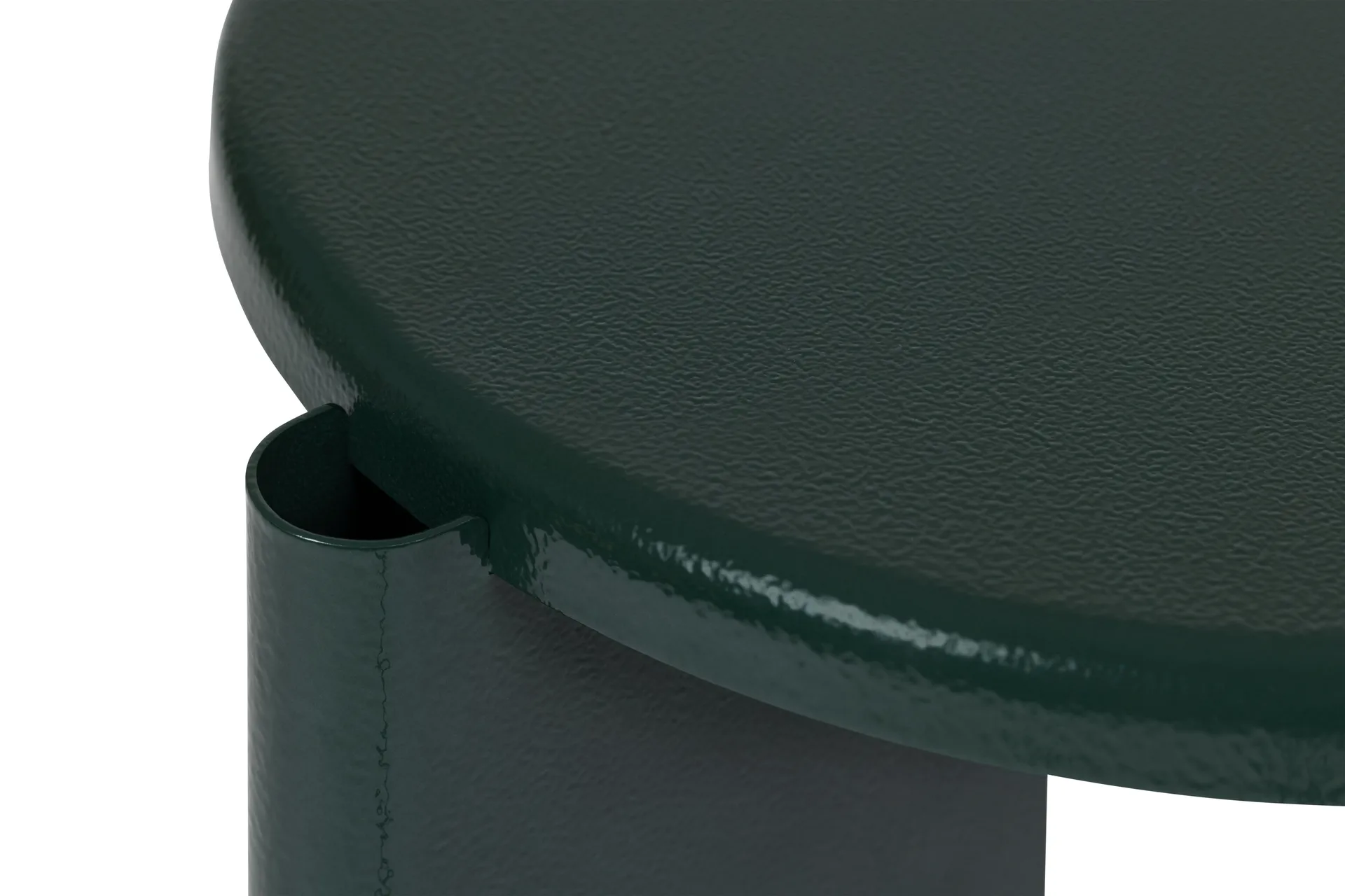 Mesa lateral Lolly 56 cm, Black green gloss Hem