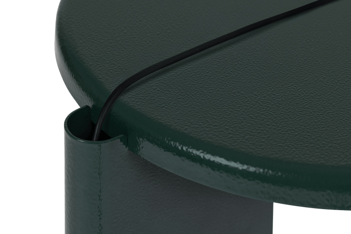 Mesa lateral Lolly 56 cm, Black green gloss Hem