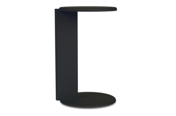 Mesa lateral Lolly 56 cm - Black grey matte - Hem