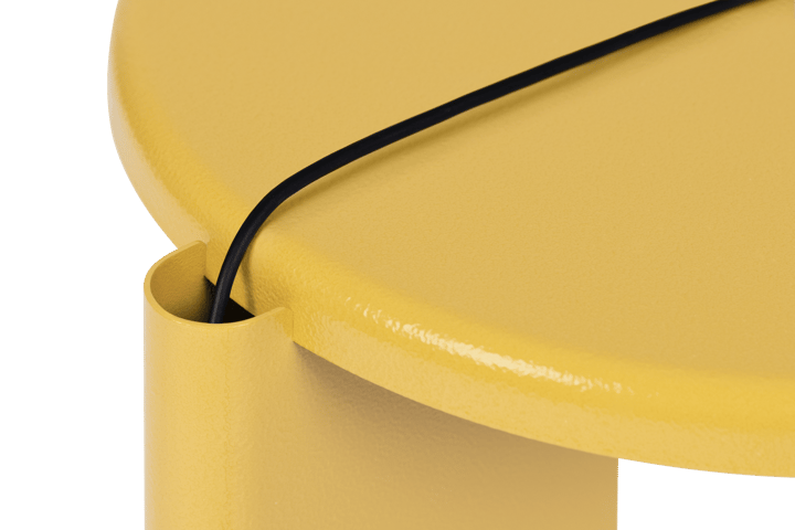 Mesa lateral Lolly 56 cm, Ochre yellow gloss Hem