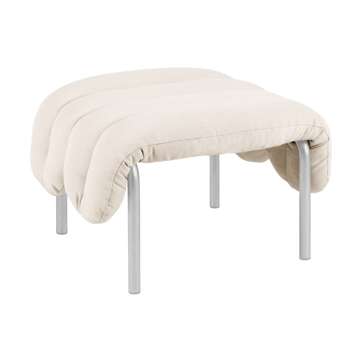 Otomano Puffy 58x67 cm - Natural-aço inoxidável - Hem