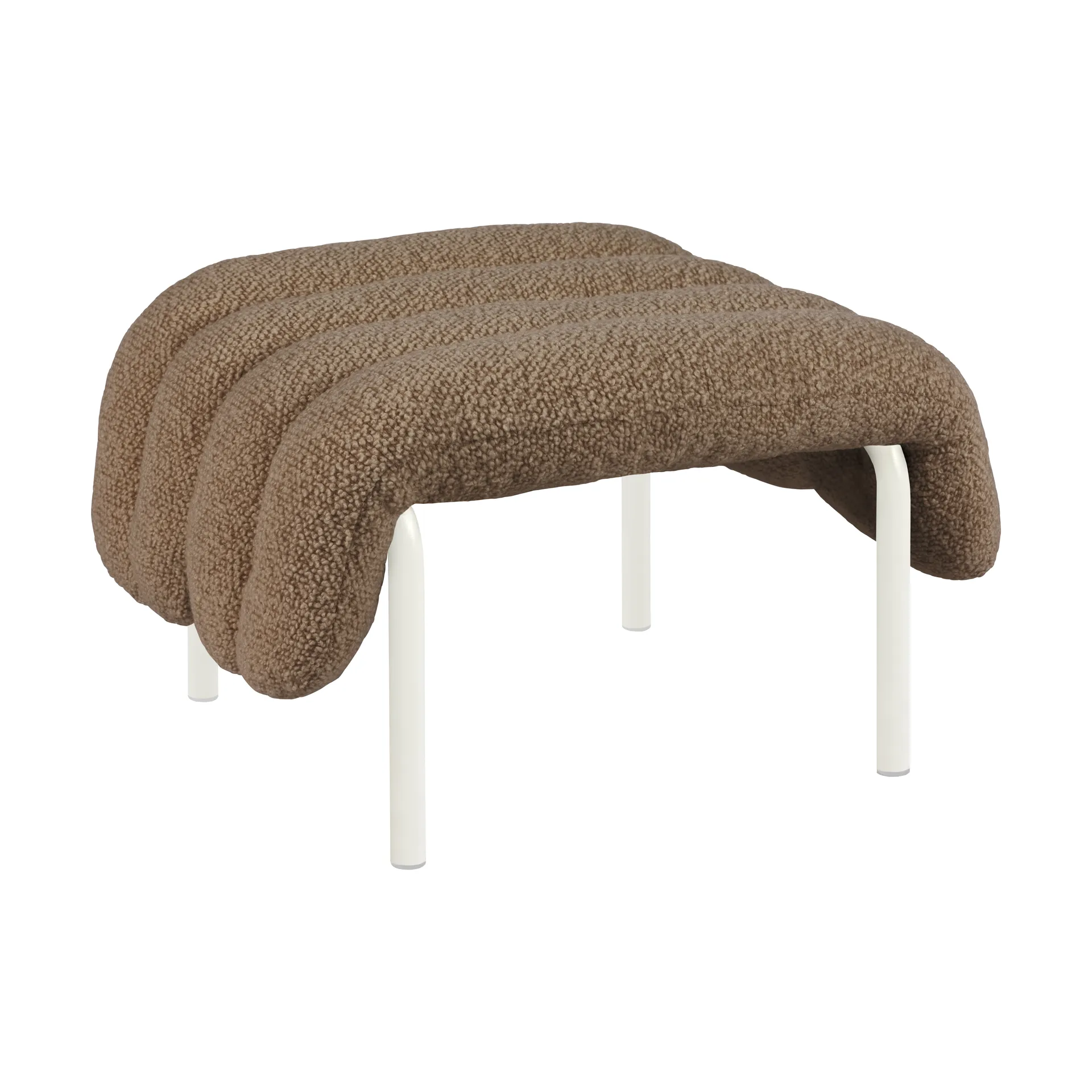 Otomano Puffy 58x67 cm, Sawdust-cream Hem