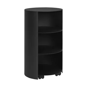 Pedestal Hide Ø38x68 cm - Jet black textured - Hem