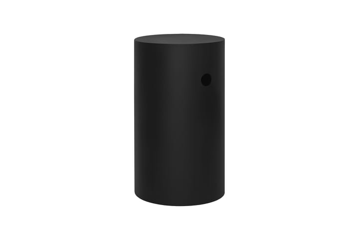 Pedestal Hide Ø38x68 cm, Jet black textured Hem