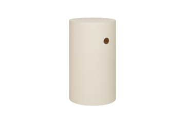 Pedestal Hide Ø38x68 cm - Light ivory textured - Hem