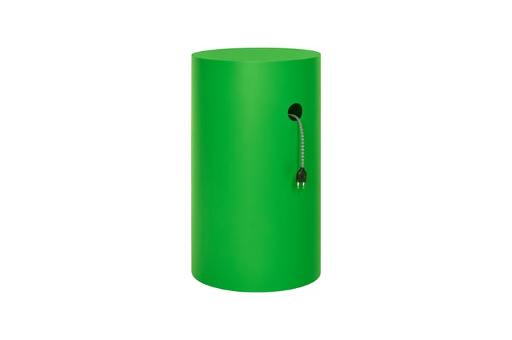 Pedestal Hide Ø38x68 cm, Pure green textured Hem