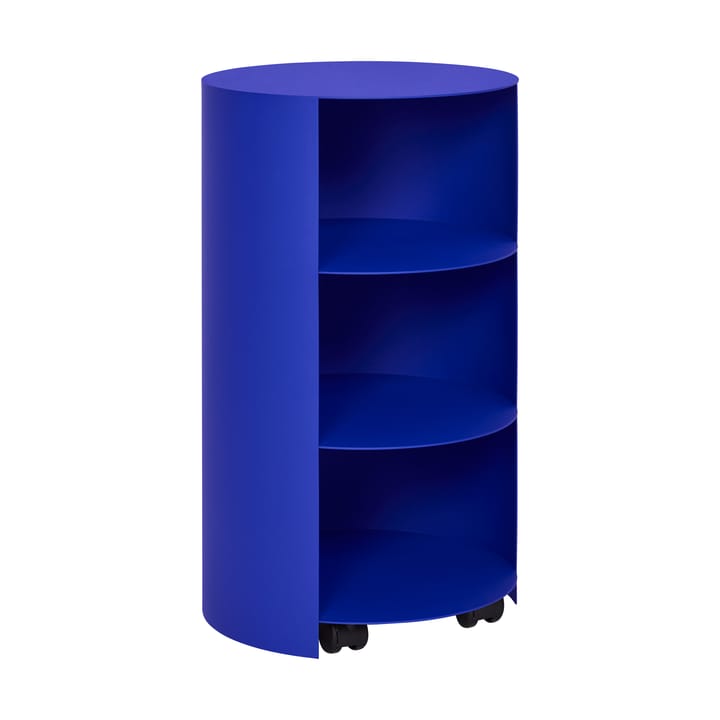 Pedestal Hide Ø38x68 cm - Ultramarine blue textured - Hem