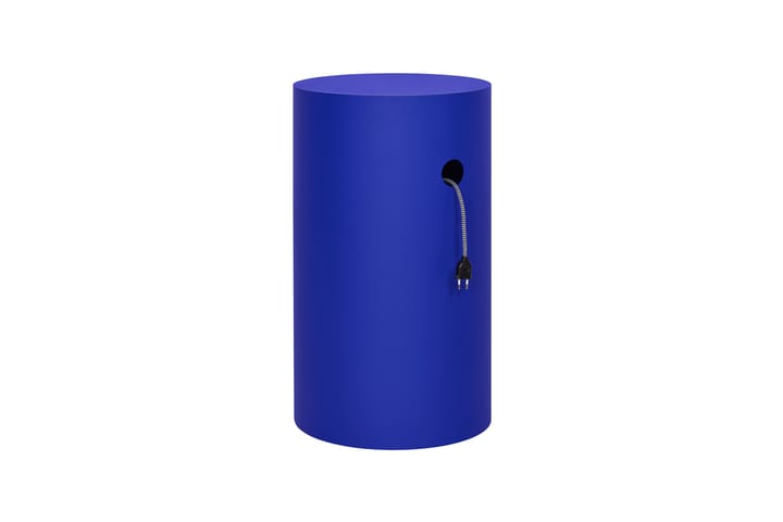 Pedestal Hide Ø38x68 cm, Ultramarine blue textured Hem