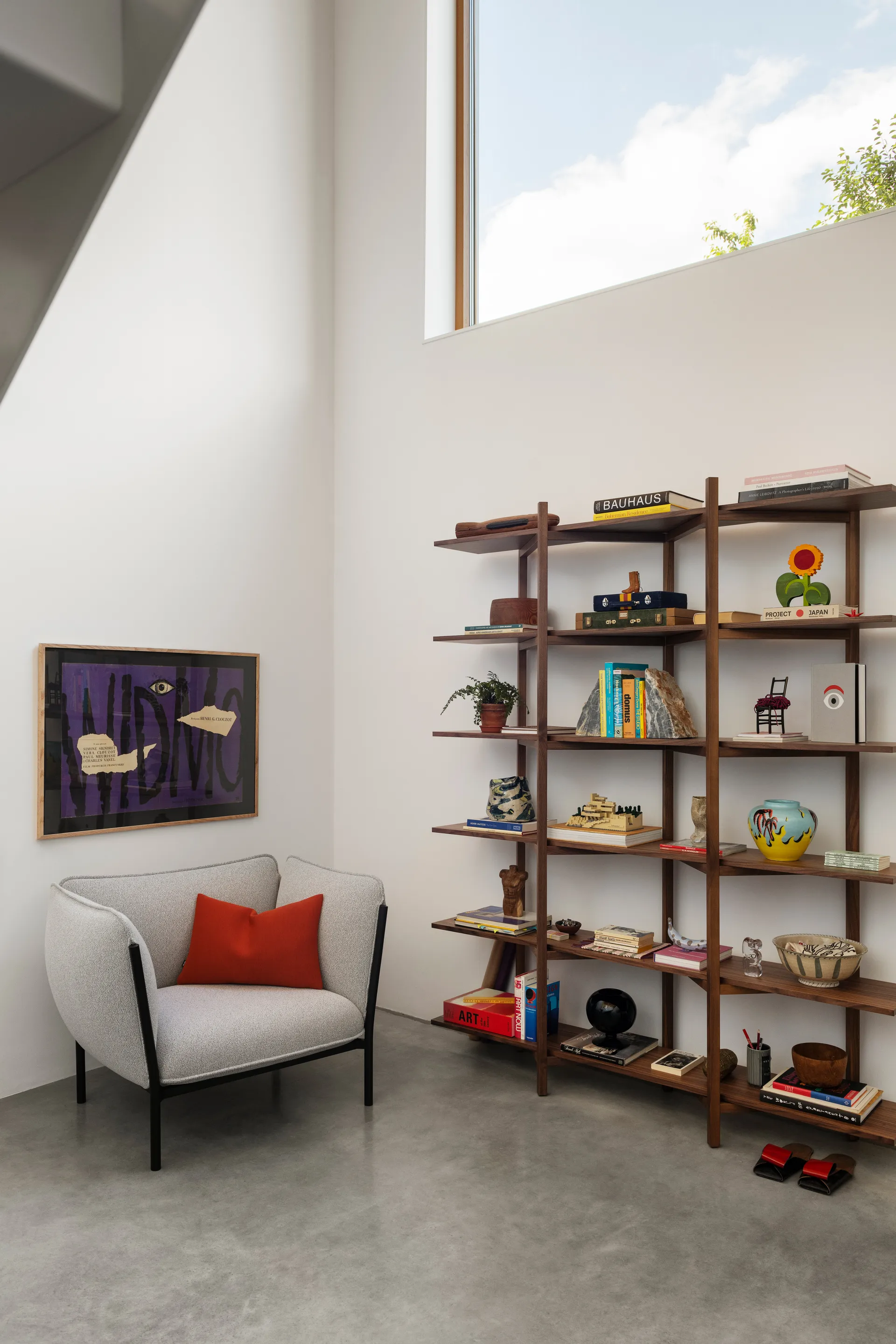 Prateleira Zig Zag High 175x214 cm, Nogueira Hem