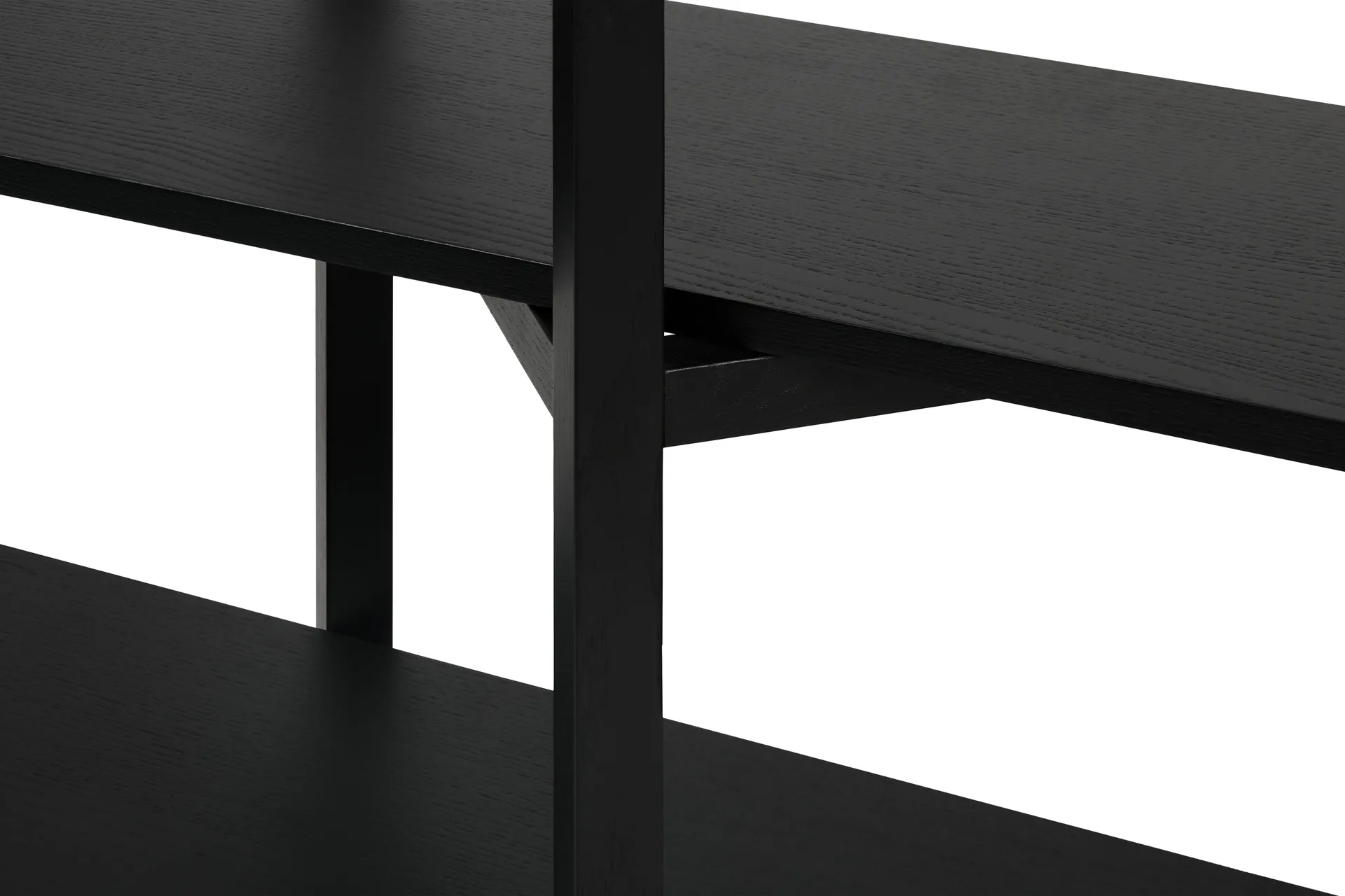 Prateleira Zig Zag Low 175x100 cm, Black Hem