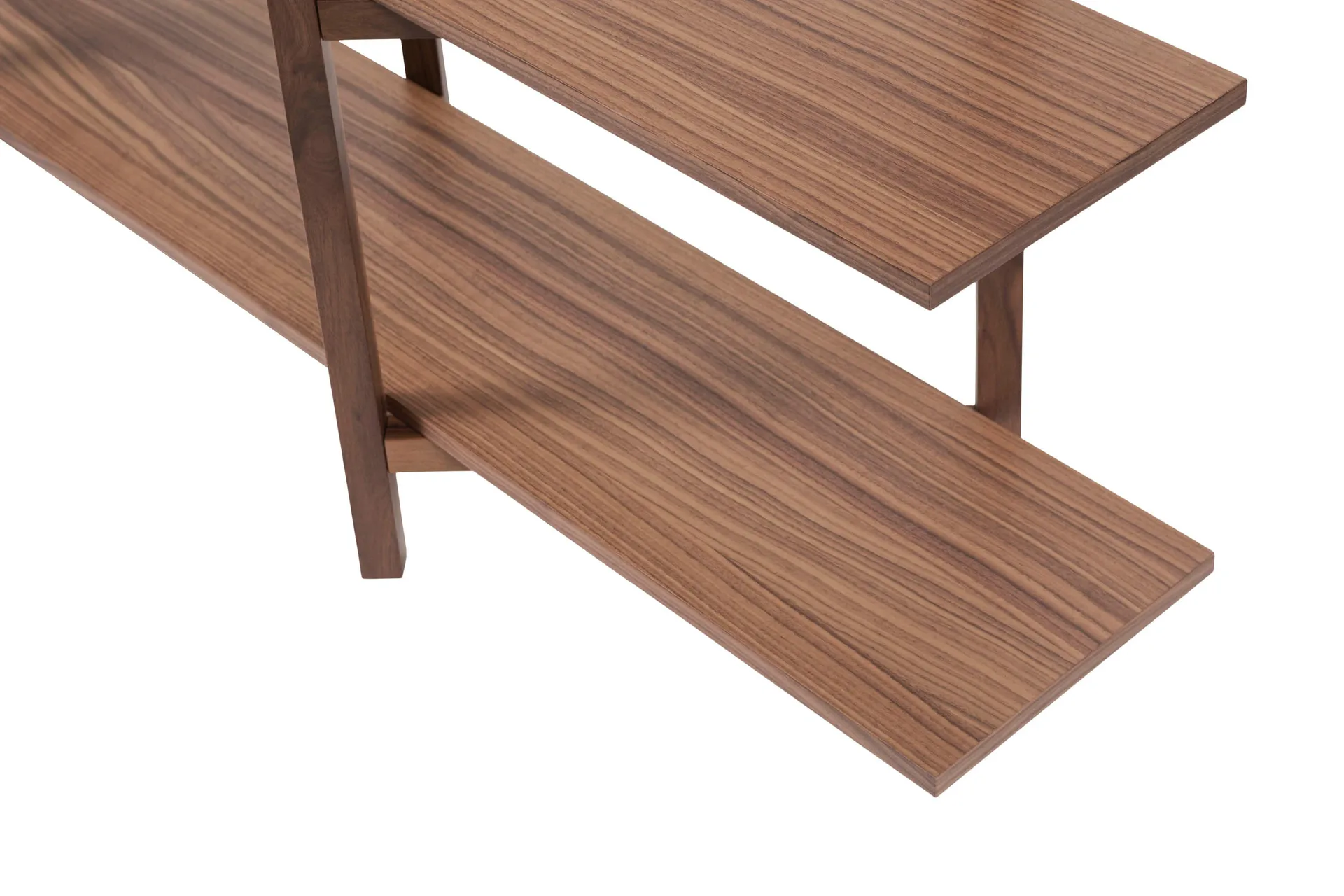 Prateleira Zig Zag Low 175x100 cm, Nogueira Hem