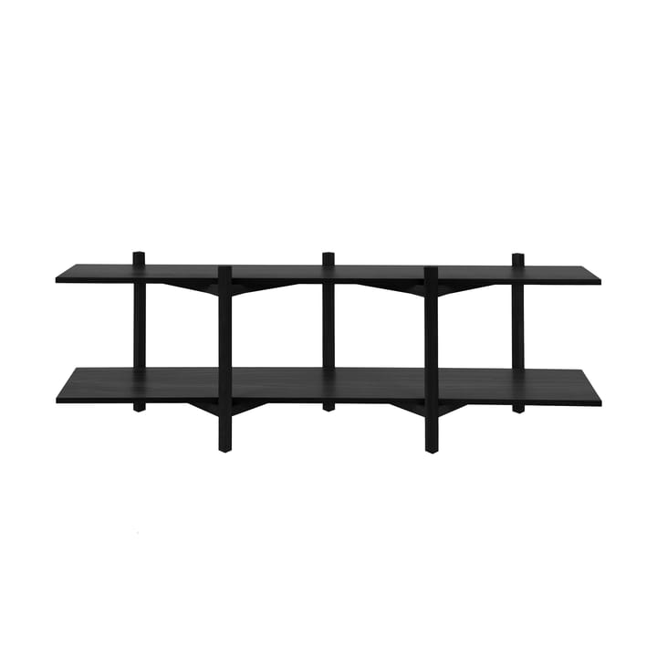 Prateleira Zig Zag Media 194x57 cm - Black - Hem