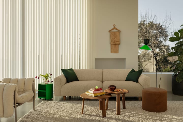 Sofá Koti de 2 lugares 200 cm, Eggshell Hem