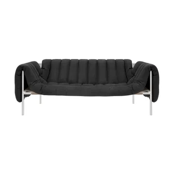 Sofá Puffy de 2,5 lugares 205 cm - Anthracite-aço inoxidável - Hem