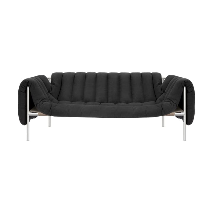 Sofá Puffy de 2,5 lugares 205 cm - Anthracite-aço inoxidável - Hem
