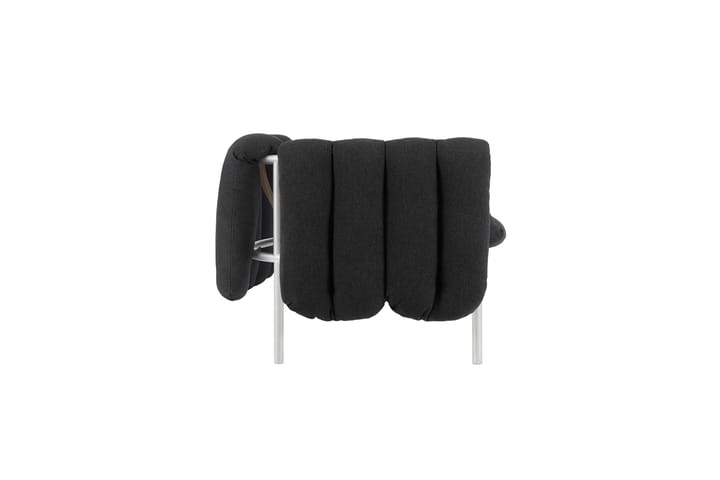 Sofá Puffy de 2,5 lugares 205 cm, Anthracite-aço inoxidável Hem