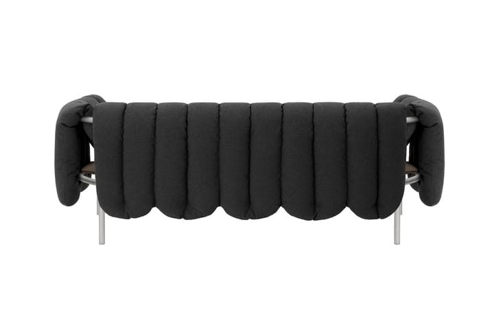 Sofá Puffy de 2,5 lugares 205 cm, Anthracite-aço inoxidável Hem