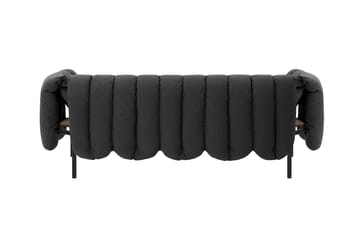 Sofá Puffy de 2,5 lugares 205 cm - Anthracite-black grey - Hem