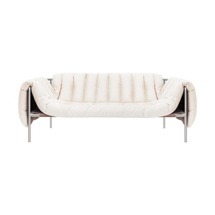 Sofá Puffy de 2,5 lugares 205 cm - Natural-aço inoxidável - Hem