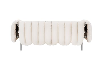 Sofá Puffy de 2,5 lugares 205 cm - Natural-aço inoxidável - Hem