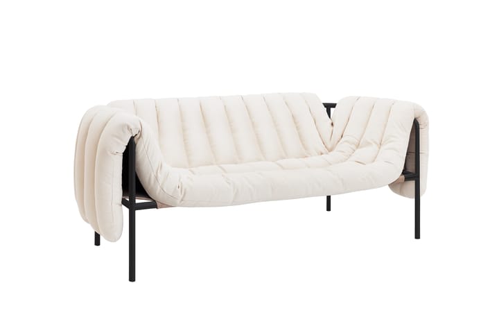 Sofá Puffy de 2,5 lugares 205 cm, Natural-black grey Hem