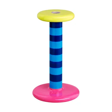 Suporte de velas Pesa High 23 cm - Sky blue-night blue stripe - Hem