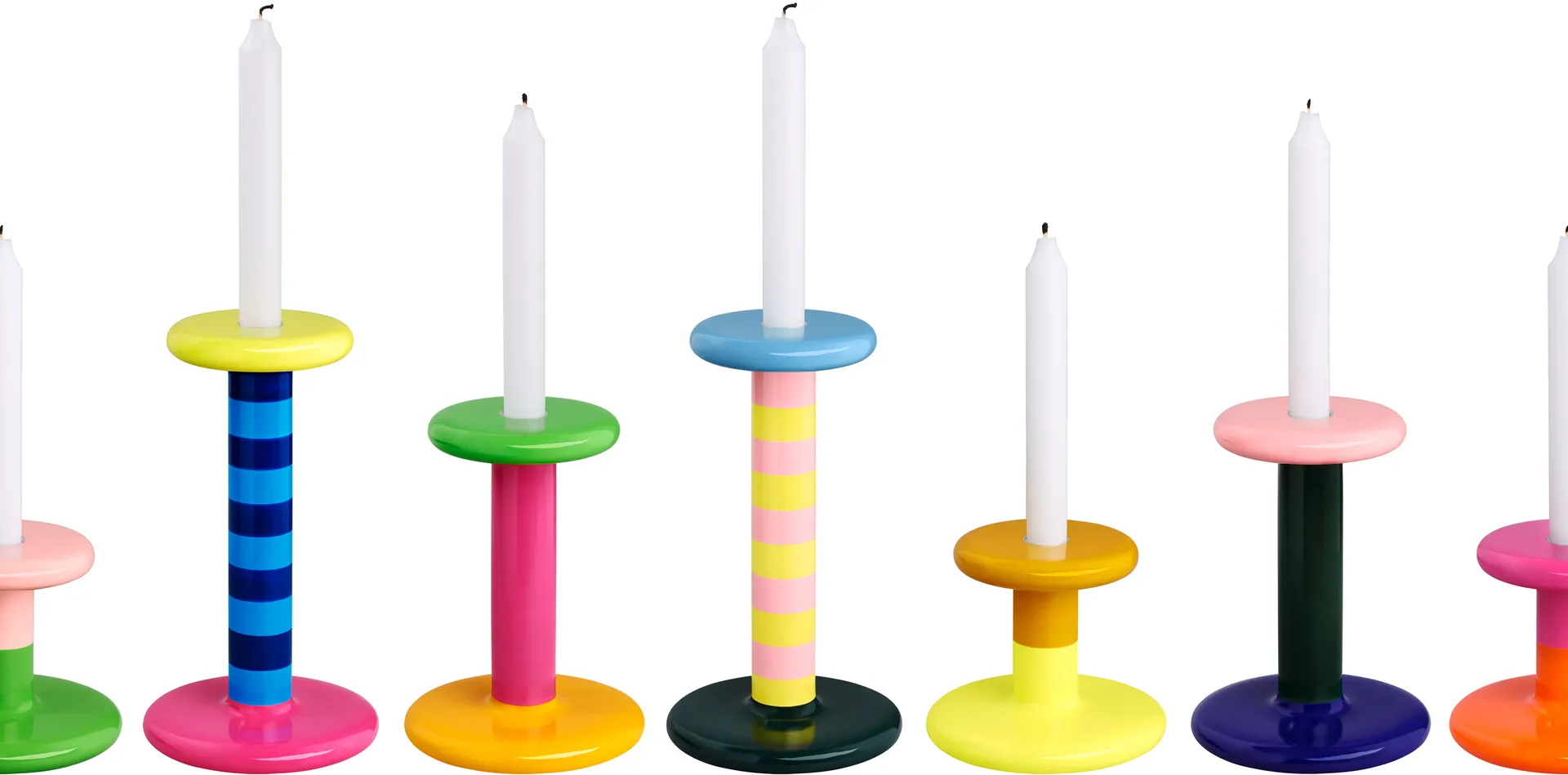 Suporte de velas Pesa Low 11 cm, Honey yellow-sulfur yellow Hem