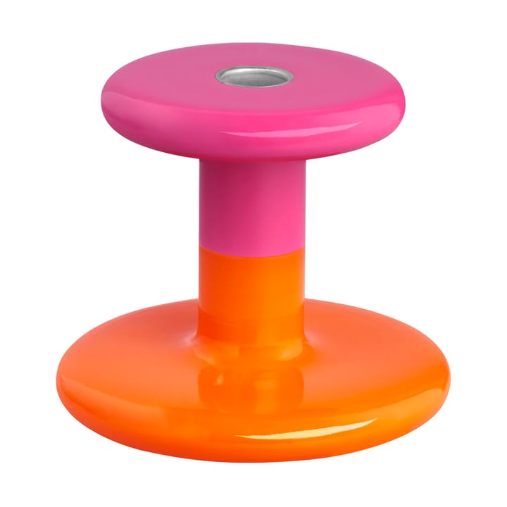 Suporte de velas Pesa Low 11 cm - Magenta-orange - Hem