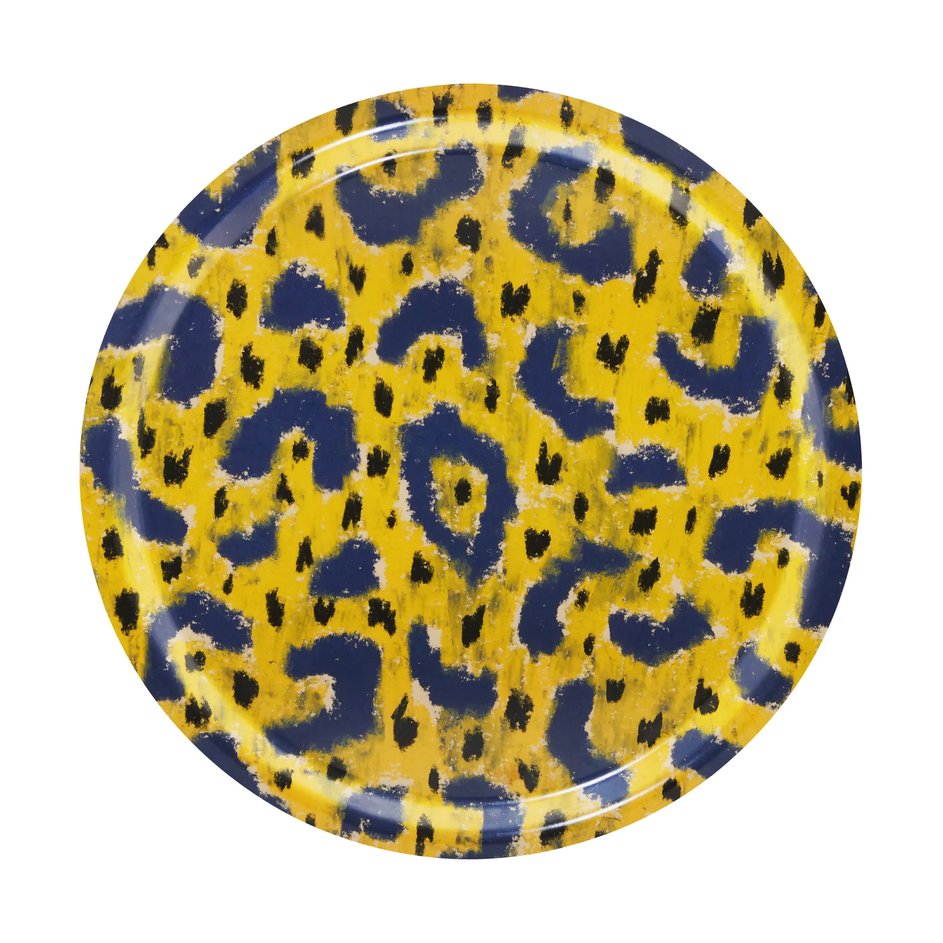 Tabuleiro Monster Medium Ø49 cm, Ochre yellow-grey-black Hem