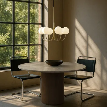 Candeeiro Ballon - Latão acetinado, Ø60 cm - Herstal