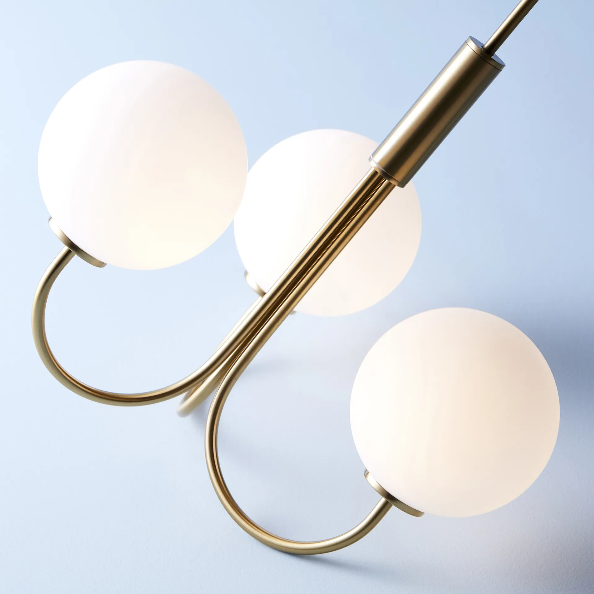 Candeeiro Ballon, latão Herstal