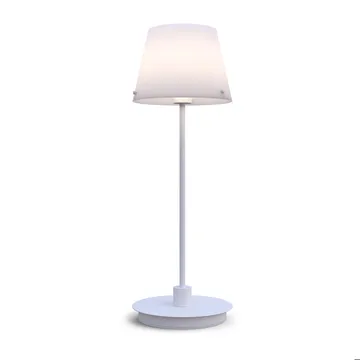 Candeeiro de mesa Gil il Grande - Branco-vidro opala - Herstal