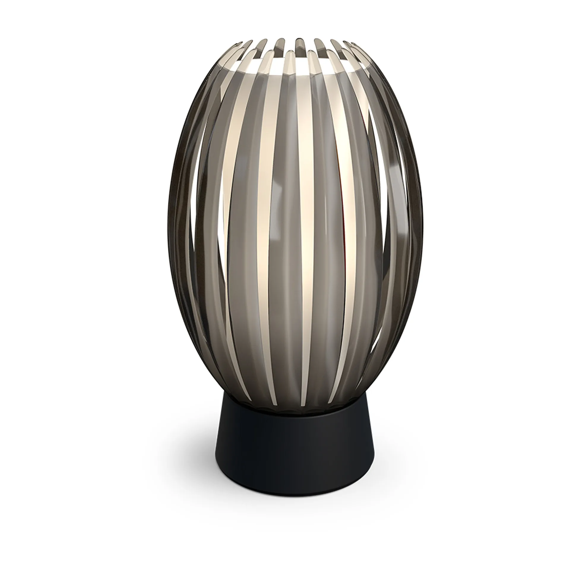 Candeeiro de mesa Tentacle S 18,5 cm, Preto-Fumado Herstal